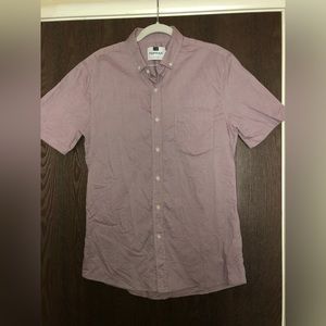 Topman dusty pink button-front shirt size M